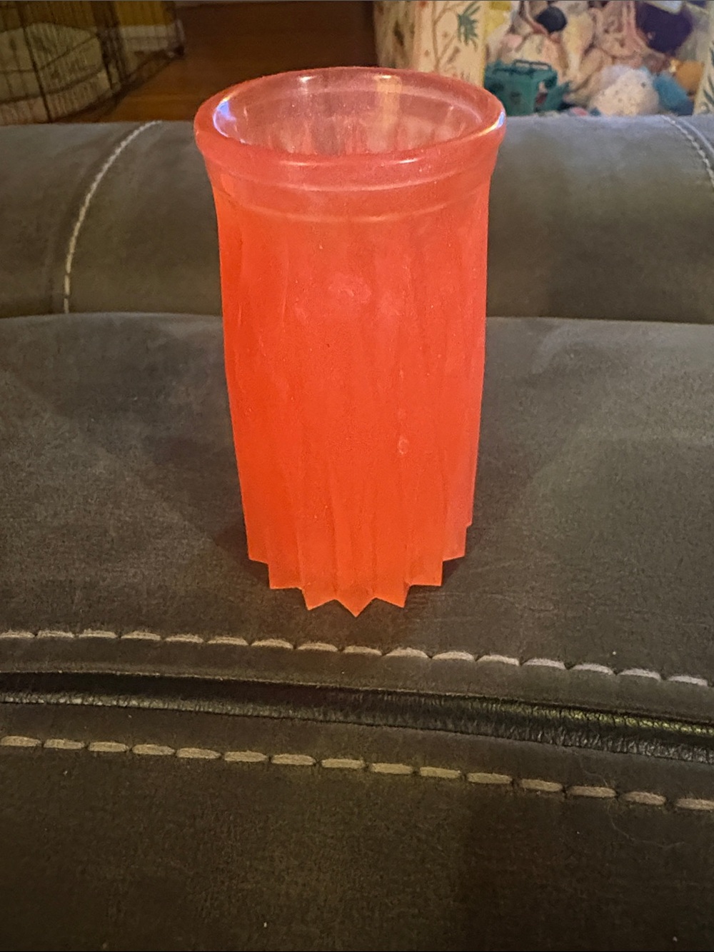 Shimmery Pink Decorative Resin Vase